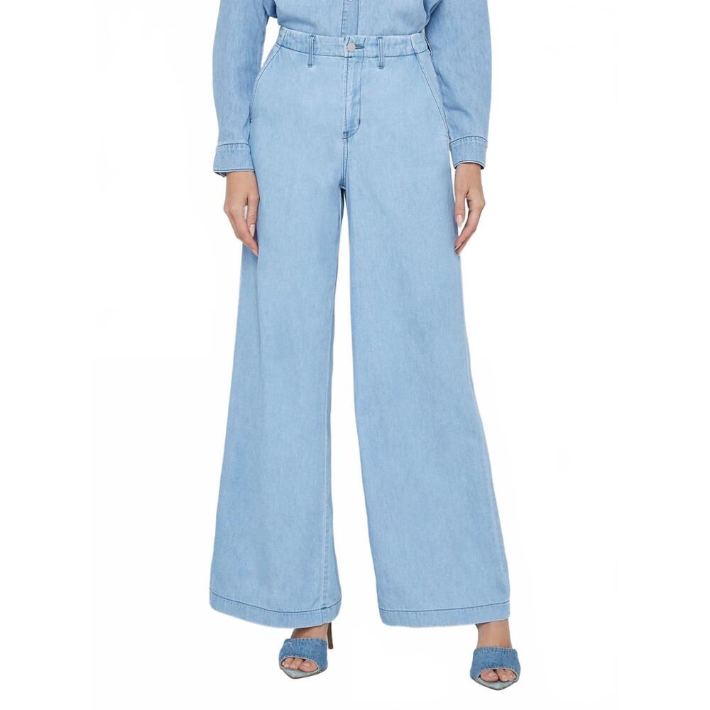 NEW L'AGENCE runa high rise wide leg trouser in lozano - Picture 3 of 5